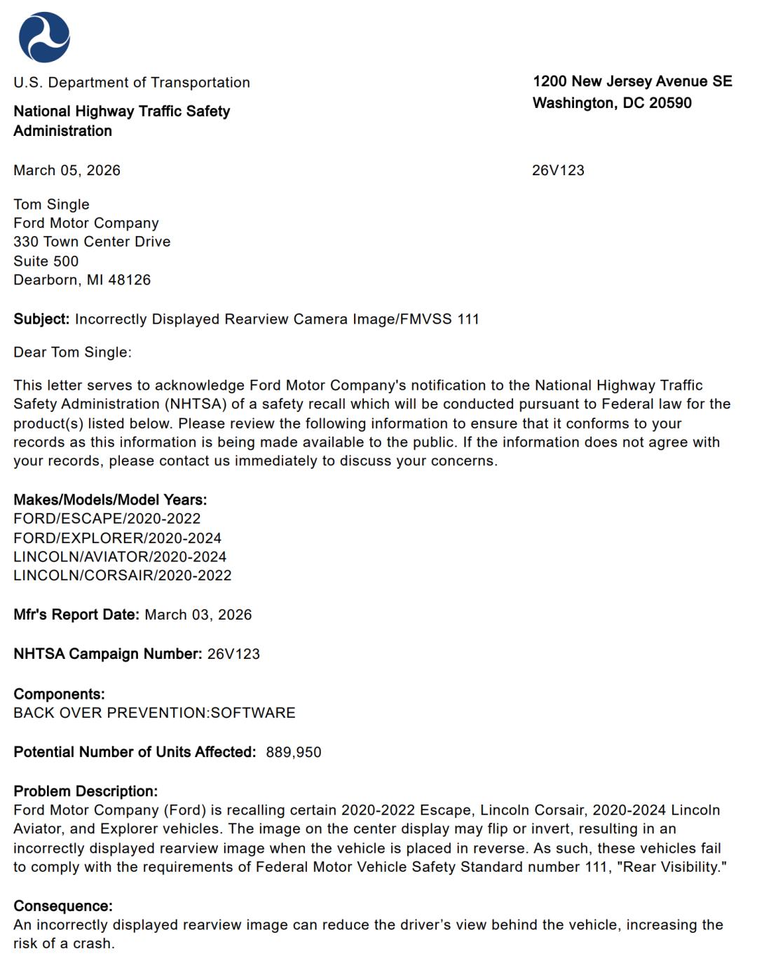 福特汽车多次召回_福特金融贷款通过时间_福特汽车软件问题召回