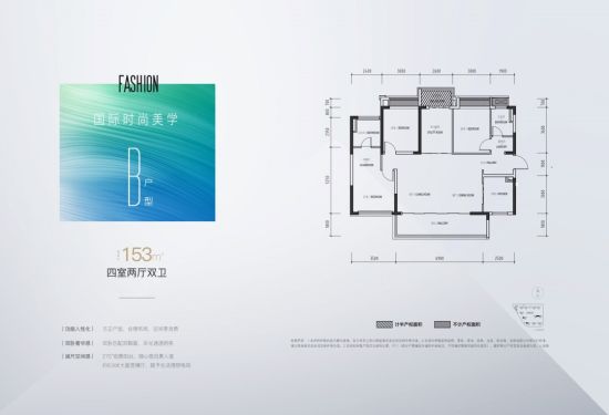 　(建面约153㎡户型图)